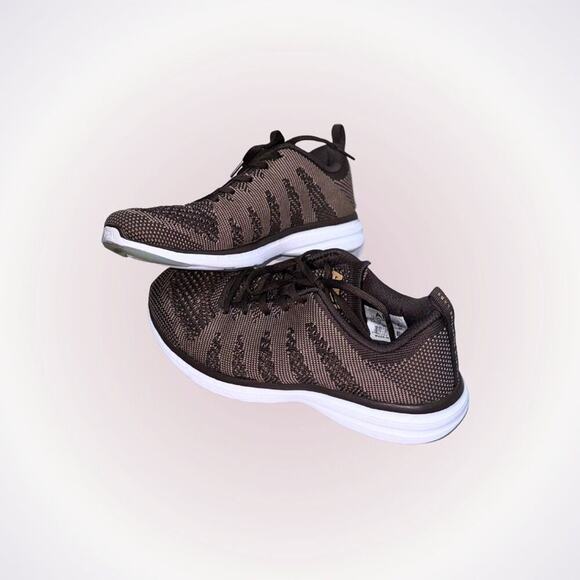 APL Dark Brown TechLoom Pro Sneakers | Sz 8.5 - Picture 1 of 10